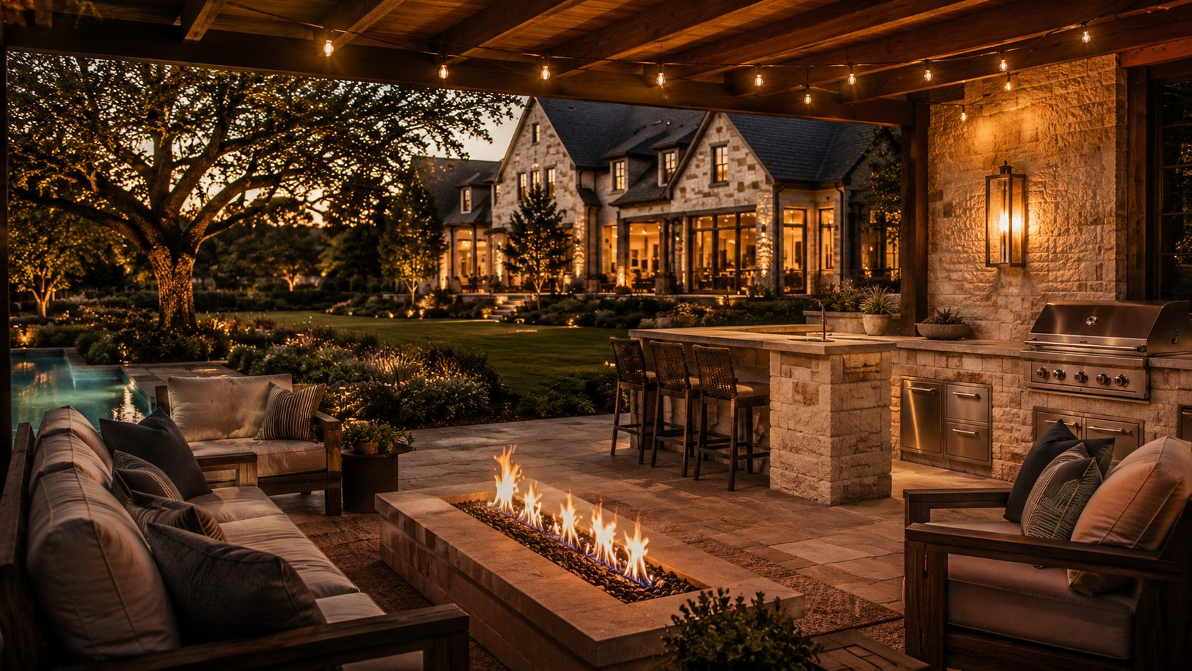 Outdoor living in Houston by The Outdoor Pros